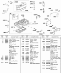 Rocker Cover Cylinder Head Ignition Diagram and Parts List for 437447-0205-E2  Briggs and Stratton Engine